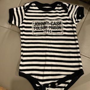 Johnny Cash Folsom prison onesie 18month